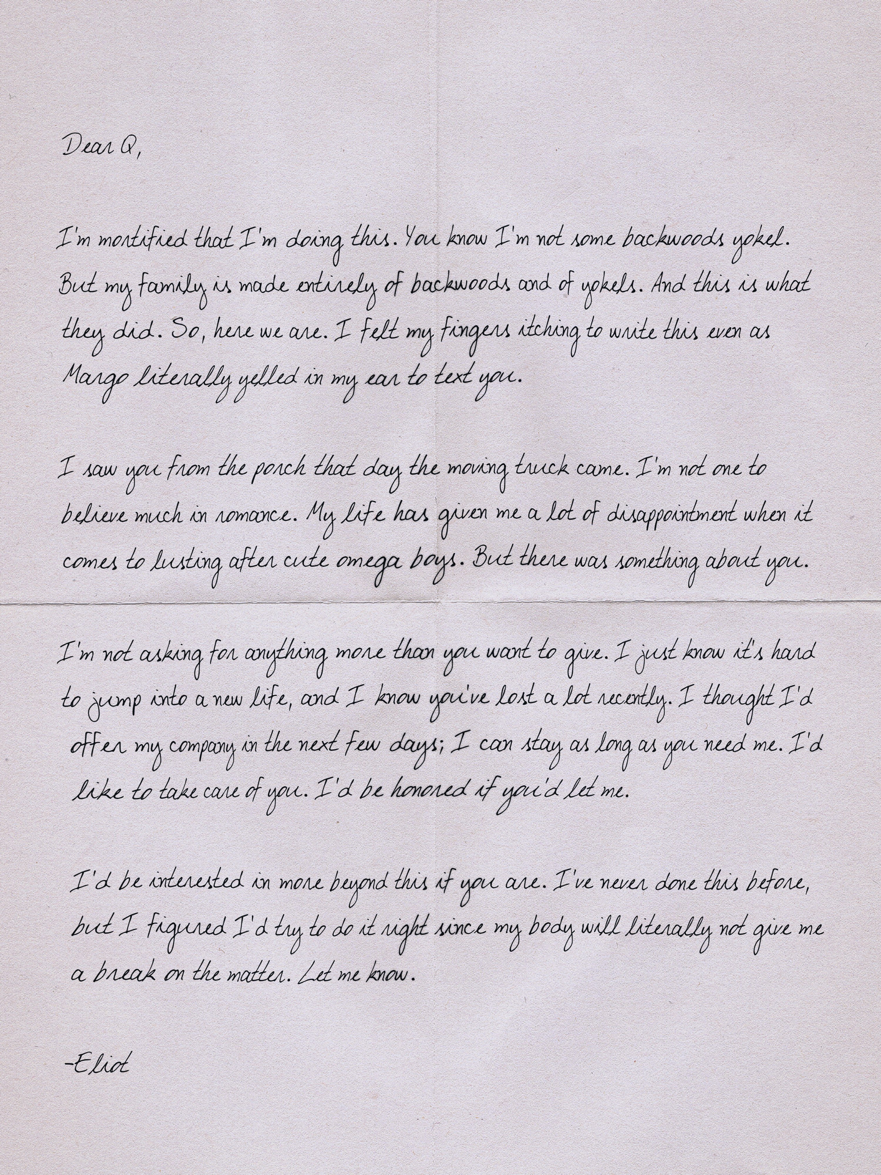 heartbeats letter